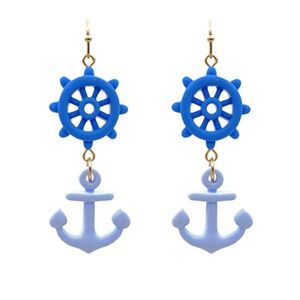 Anchor Clay Dangle Earrings